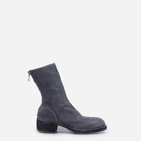 GUIDI 788Z Back Zip Mid Boots Grey - Picture 1 of 9